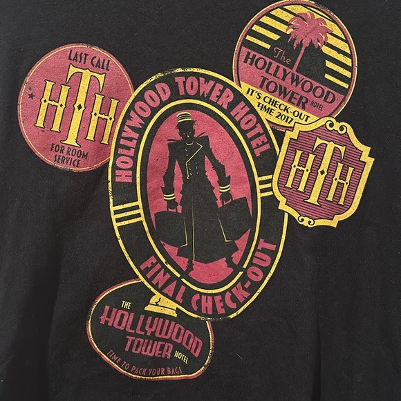 Disney Parks VINTAGE Hollywood Tower of Terror tee sz M - Picture 1 of 4
